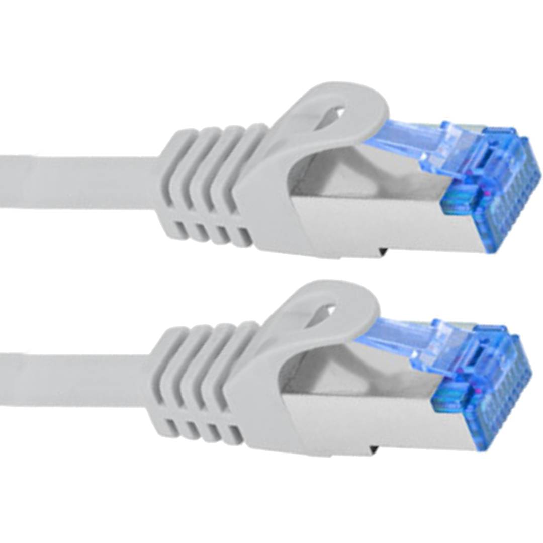 Cable de red ethernet Cat. 6a FTP CCA de 2 m de color gris fluke tested PCF6A-10CC-0200-S