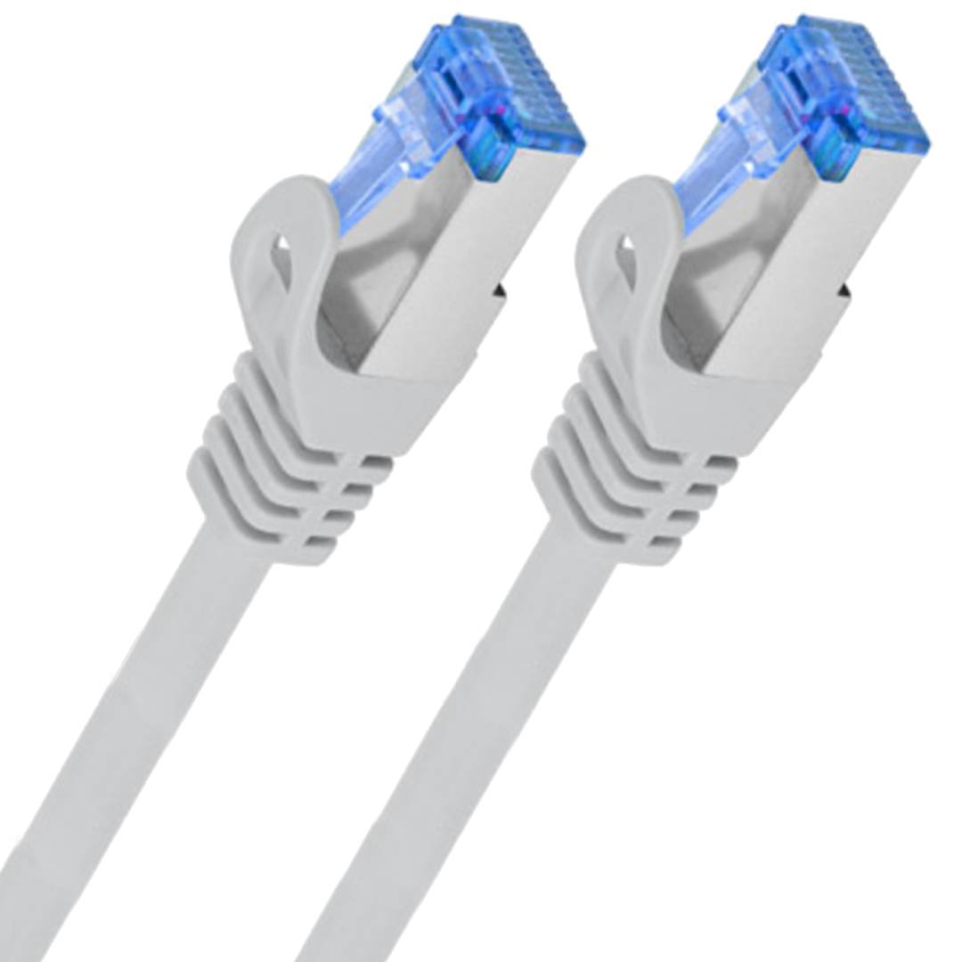 Cable de red ethernet Cat. 6a FTP CCA de 2 m de color gris fluke tested PCF6A-10CC-0200-S