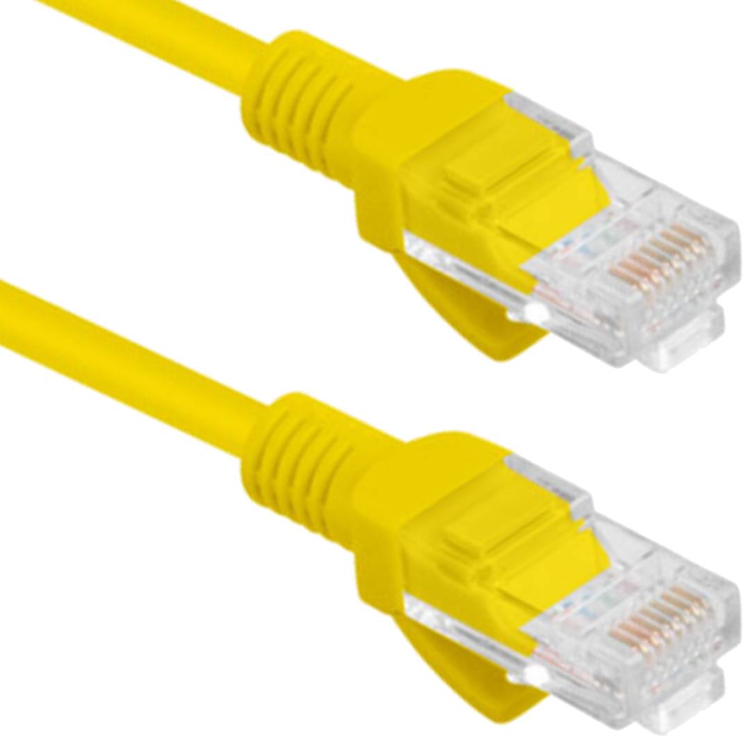 Cable de red ethernet Cat. 6 UTP de 10 m de color amarillo fluke tested PCU6-10CC-1000-Y