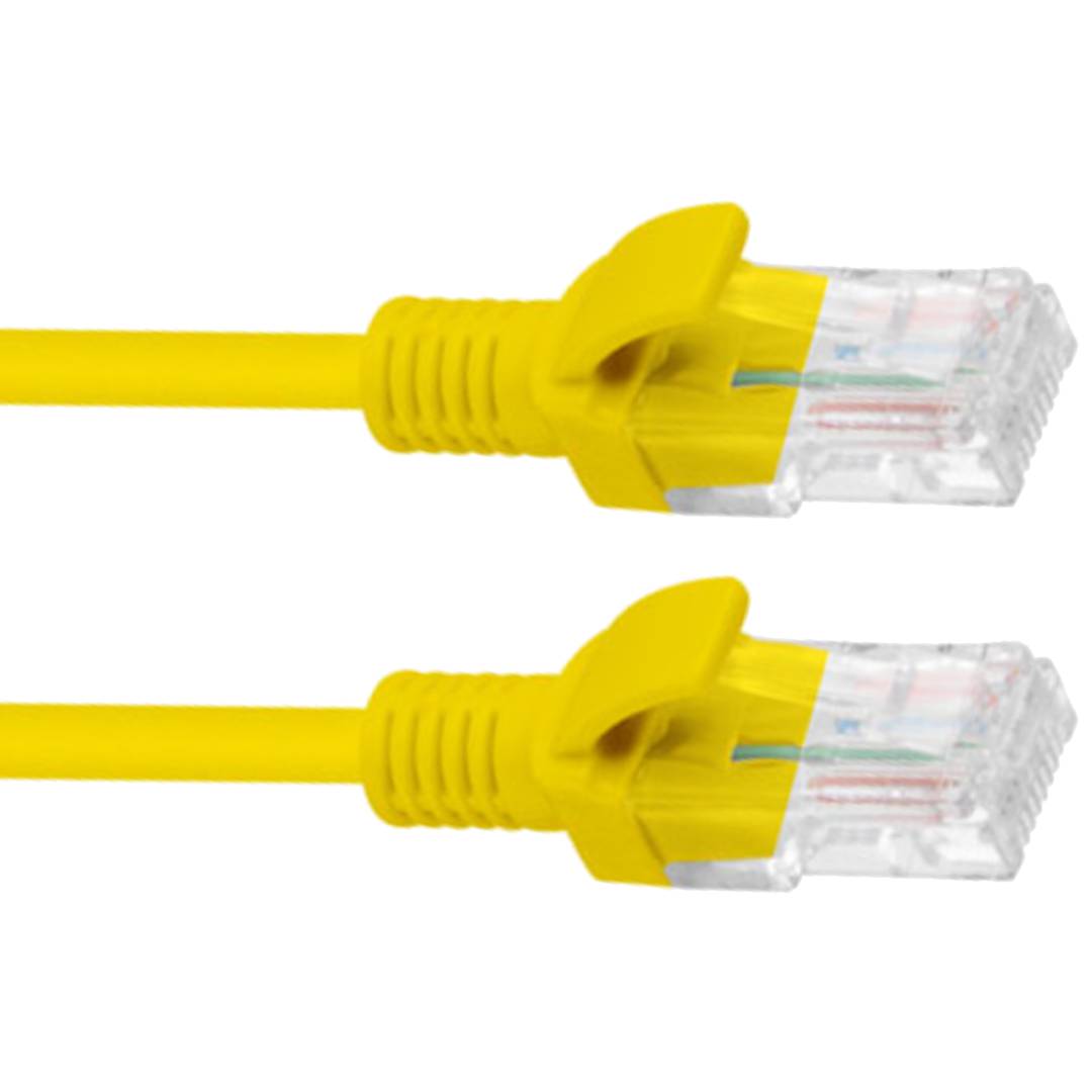 Cable de red ethernet Cat. 6 UTP de 10 m de color amarillo fluke tested PCU6-10CC-1000-Y