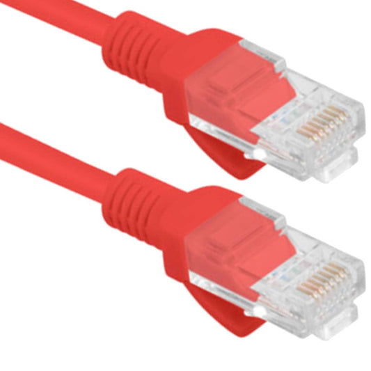 Cable de red ethernet Cat. 6 UTP de 10 m de color rojo fluke tested PCU6-10CC-1000-R