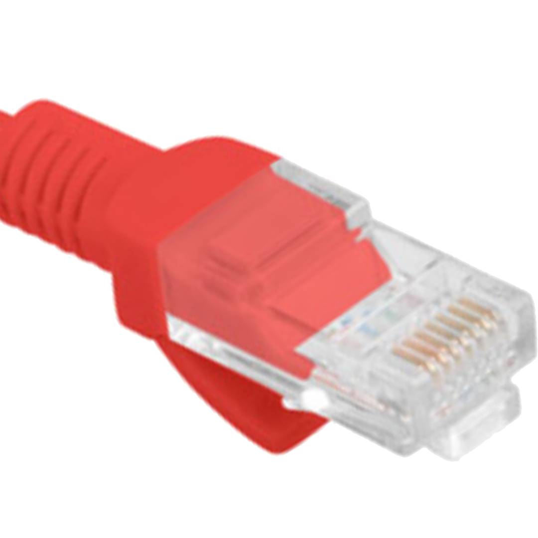 Cable de red ethernet Cat. 6 UTP de 10 m de color rojo fluke tested PCU6-10CC-1000-R