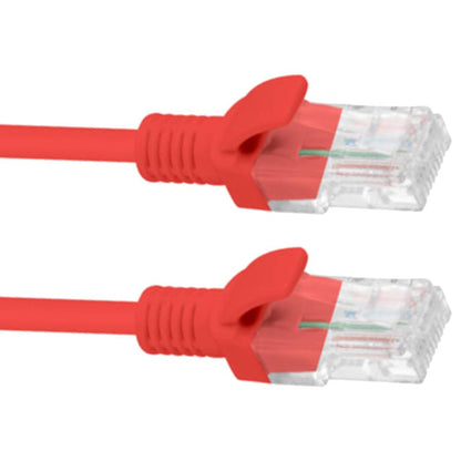 Cable de red ethernet Cat. 6 UTP de 10 m de color rojo fluke tested PCU6-10CC-1000-R