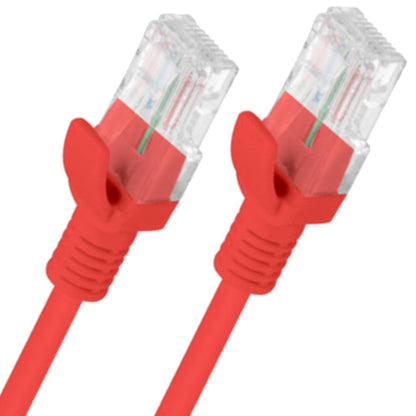 Cable de red ethernet Cat. 6 UTP de 10 m de color rojo fluke tested PCU6-10CC-1000-R