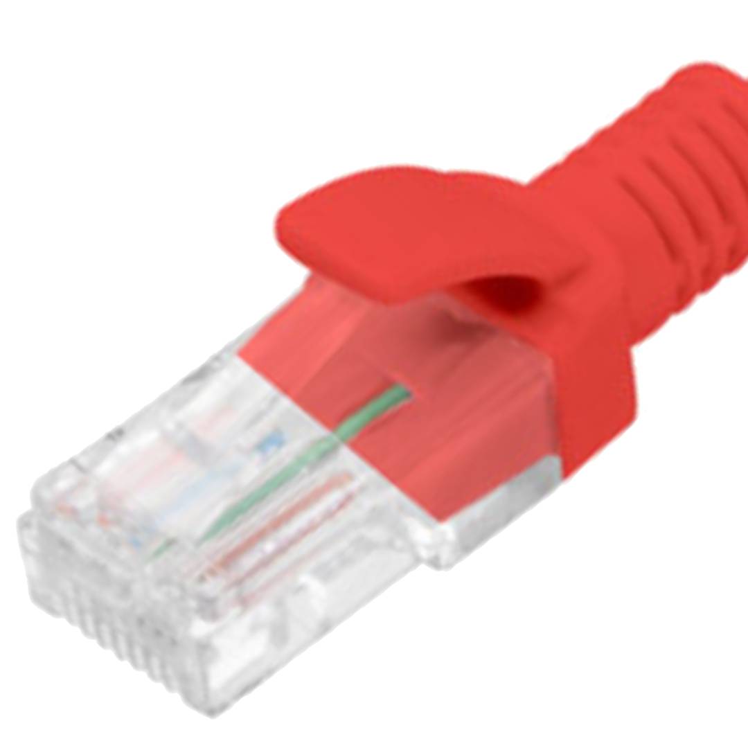 Cable de red ethernet Cat. 6 UTP de 10 m de color rojo fluke tested PCU6-10CC-1000-R