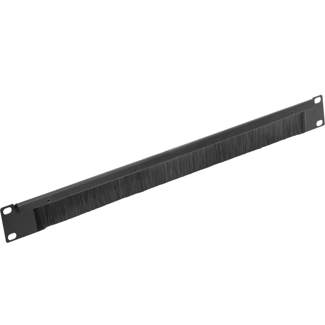 Panel pasacables guíacables para armario rack 19' 1U con cepillo inferior para gestión de cables