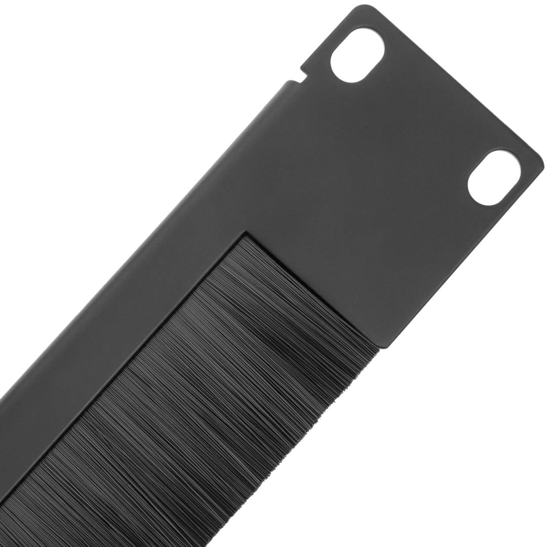 Panel pasacables guíacables para armario rack 19' 1U con cepillo inferior para gestión de cables