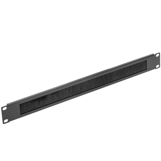 Panel pasacables guíacables para armario rack 19' 1U con cepillo para gestión de cables