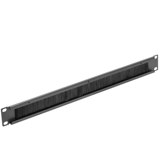 Panel pasacables guíacables para armario rack 19' 1U con cepillo para gestión de cables
