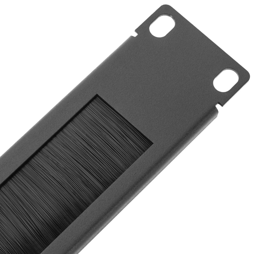 Panel pasacables guíacables para armario rack 19' 1U con cepillo para gestión de cables