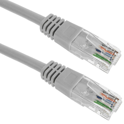 Cable de red ethernet cruzado Cat. 5e UTP de 5 m de color gris