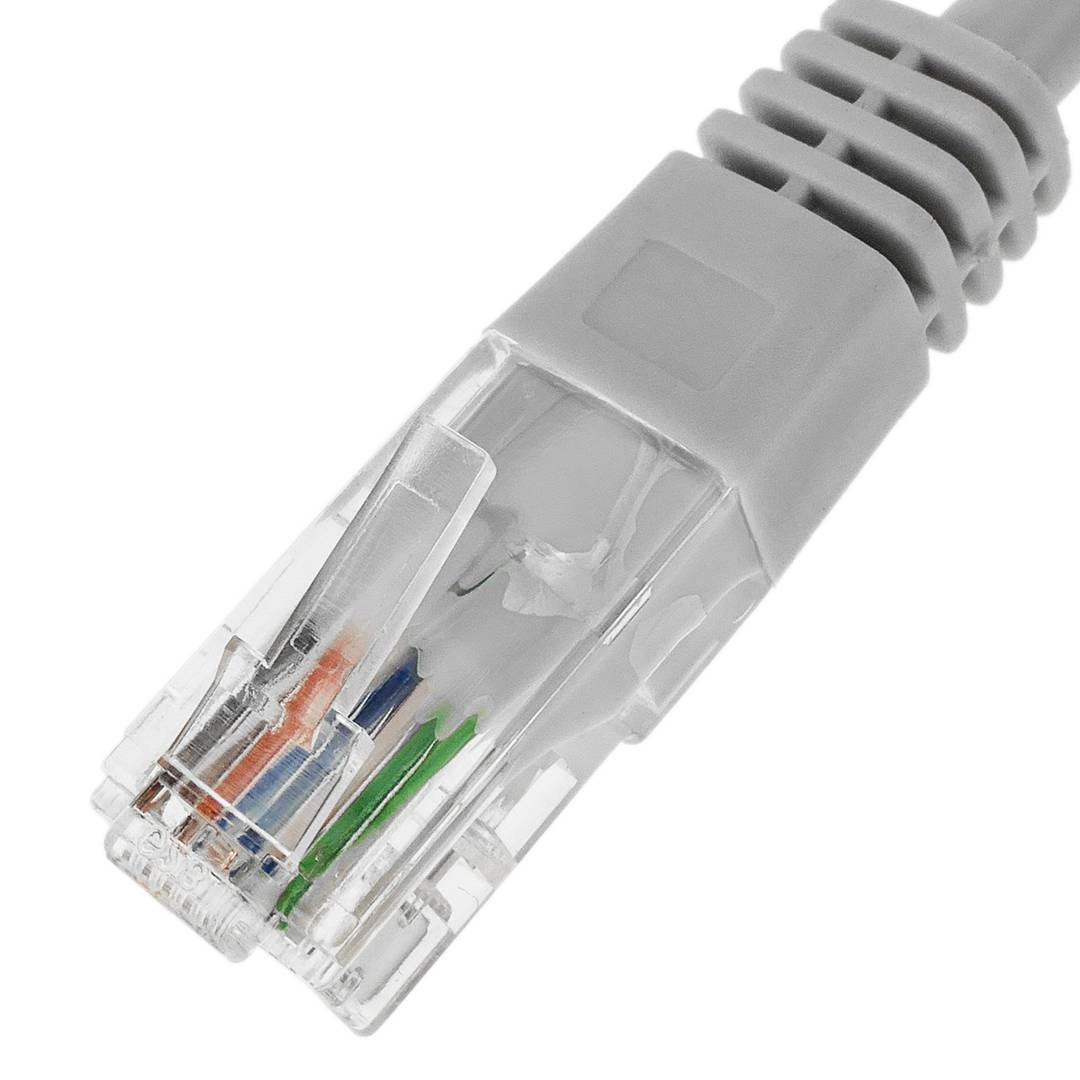 Cable de red ethernet cruzado Cat. 5e UTP de 15 m de color gris