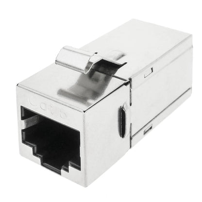 Conector keystone RJ45 hembra a RJ45 hembra Cat.6 FTP compacto metálico