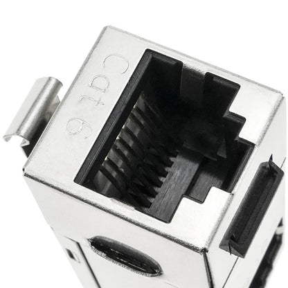 Conector keystone RJ45 hembra a RJ45 hembra Cat.6 FTP compacto metálico