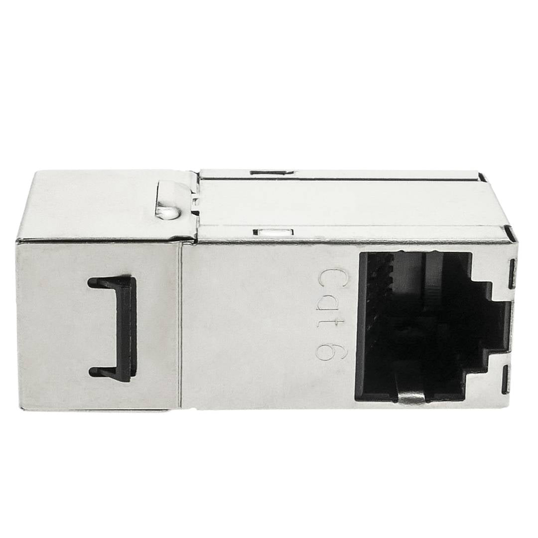 Conector keystone RJ45 hembra a RJ45 hembra Cat.6 FTP compacto metálico