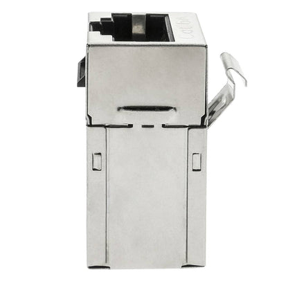Conector keystone RJ45 hembra a RJ45 hembra Cat.6A FTP compacto metálico