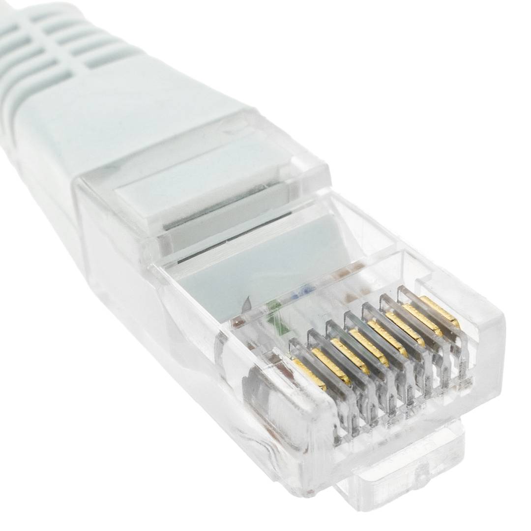 Cable de red ethernet Cat. 5e UTP de 1 m de color blanco