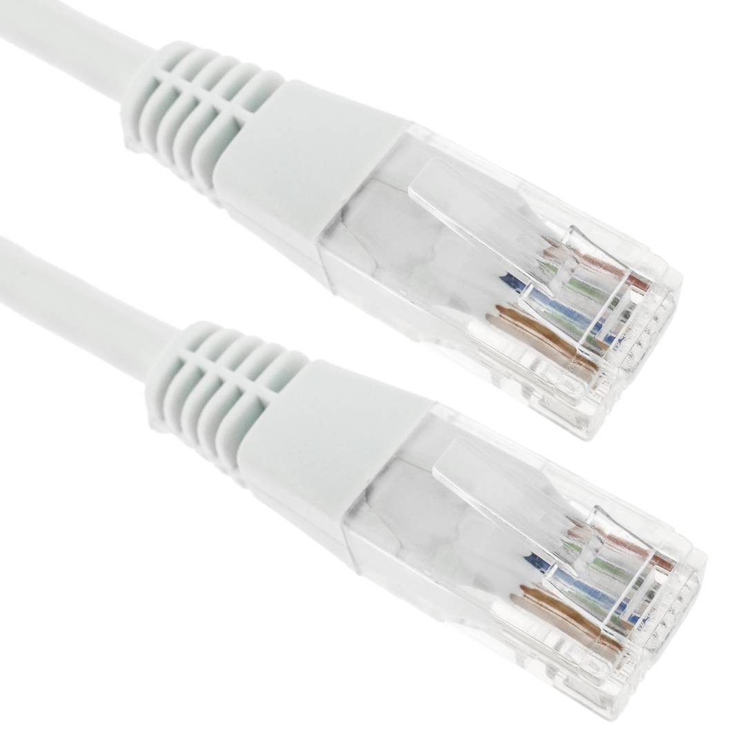 Cable de red ethernet Cat. 5e UTP de 2 m de color blanco