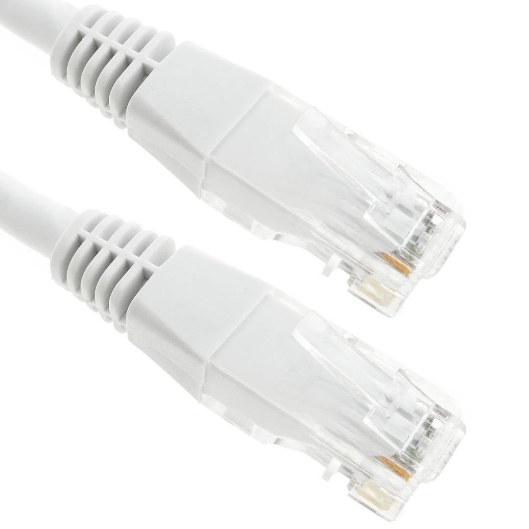 Cable de red ethernet Cat. 6 UTP de 15 m de color blanco