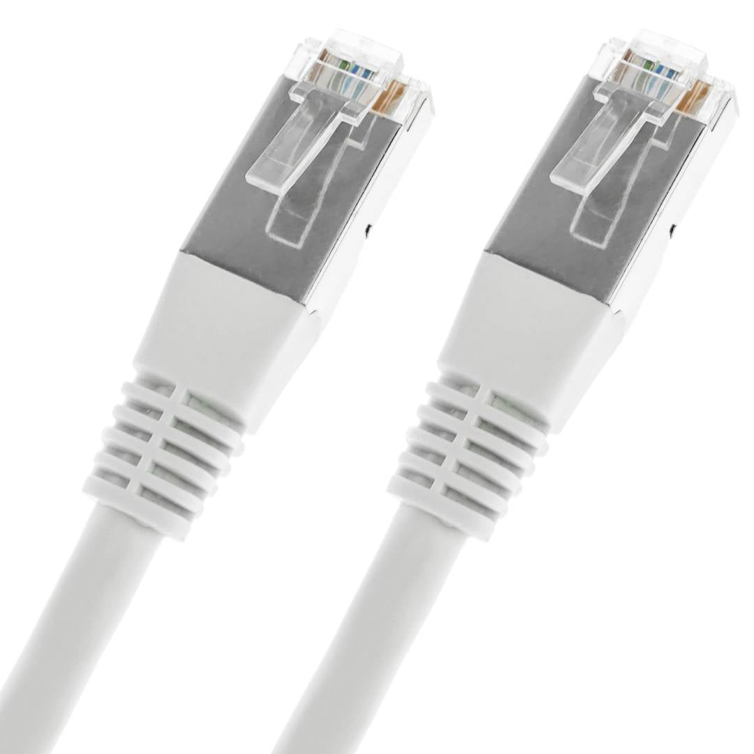 Cable de red ethernet Cat. 6 FTP de 1 m de color blanco