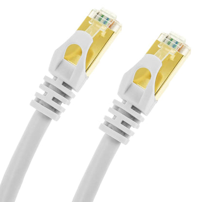Cable de red ethernet Cat. 7 SSTP de 0,5 m de color blanco