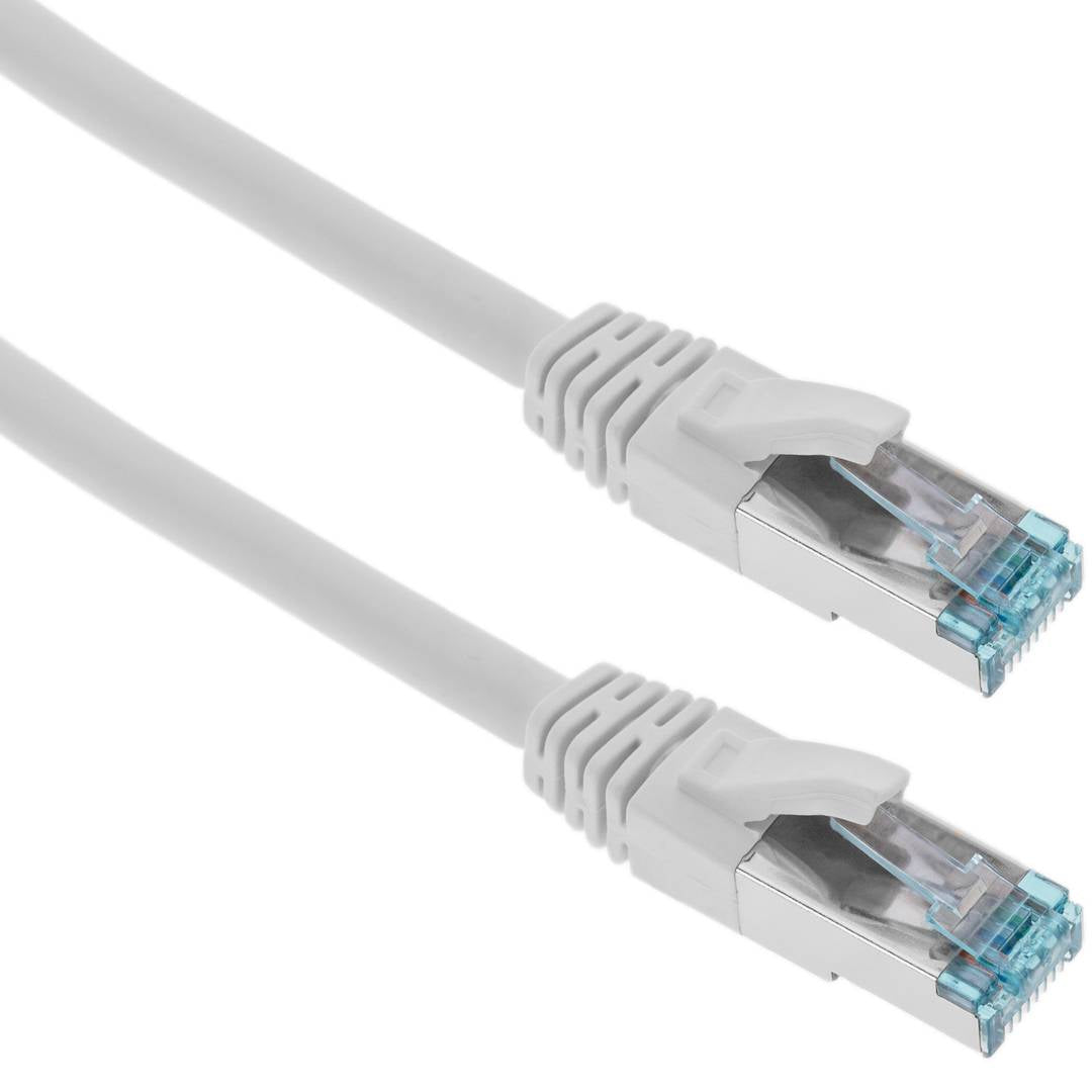 Cable de red ethernet Cat. 7 SFTP de 1 m de color blanco