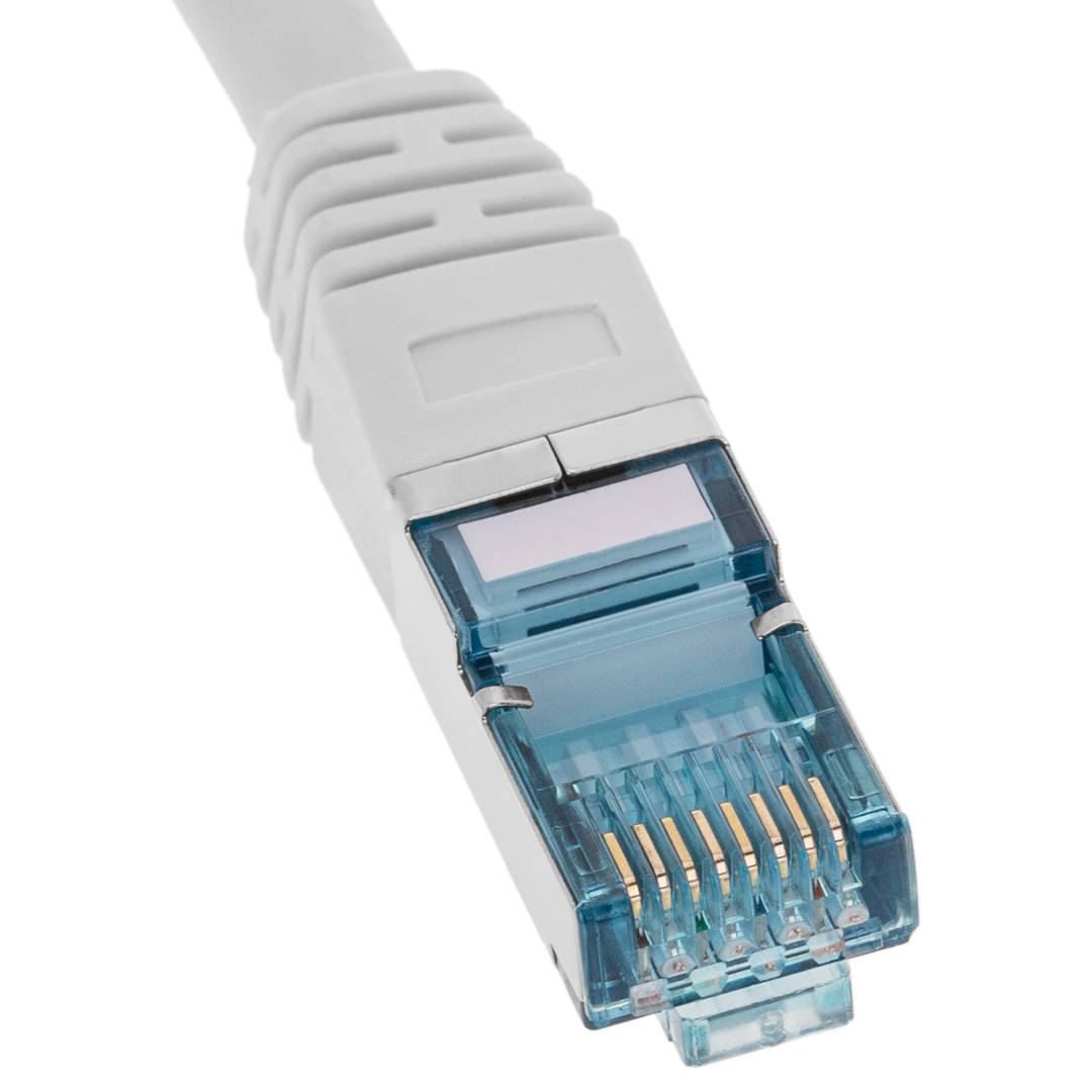 Cable de red ethernet Cat. 7 SFTP de 1 m de color blanco