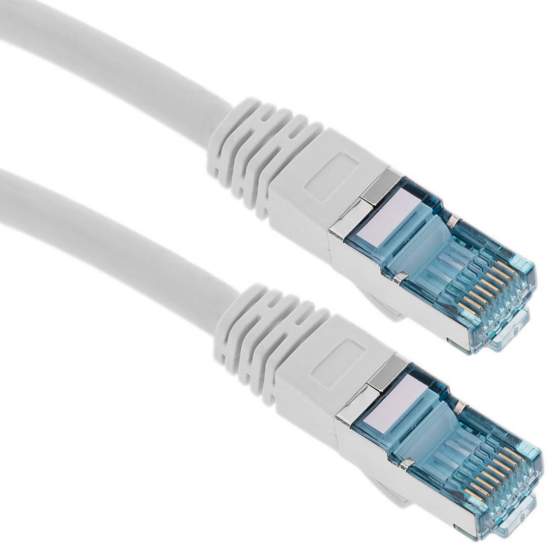 Cable de red ethernet Cat. 7 SFTP de 1 m de color blanco