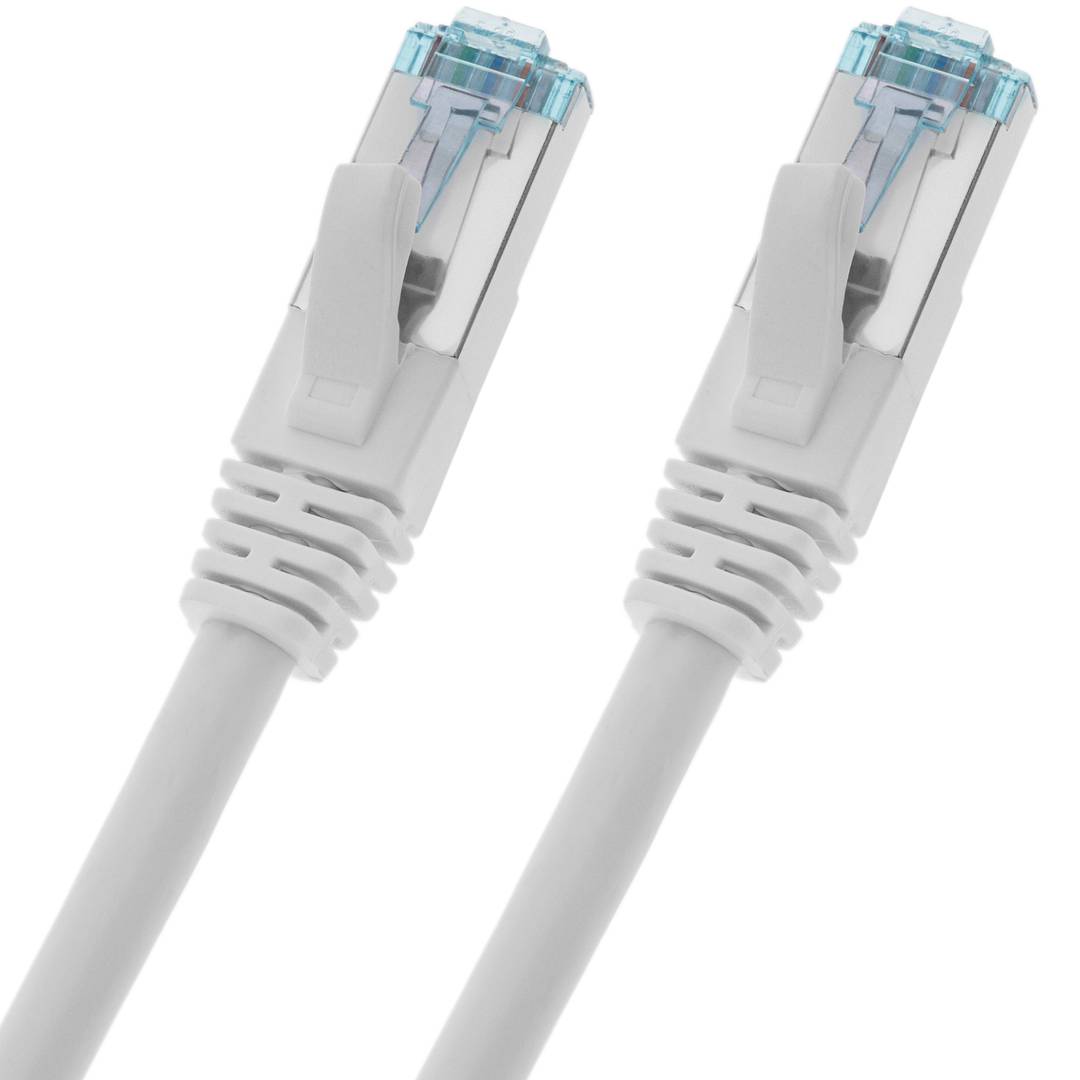 Cable de red ethernet Cat. 7 SFTP de 1 m de color blanco