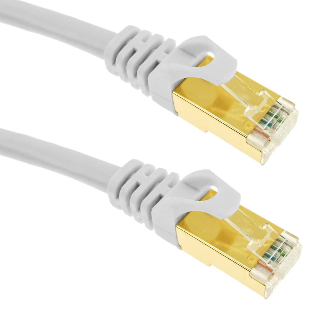 Cable de red ethernet Cat. 7 SSTP de 2 m de color blanco