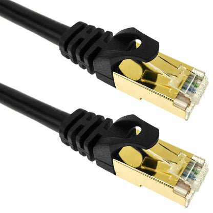 Cable de red ethernet Cat. 7 SFTP de 1 m de color negro