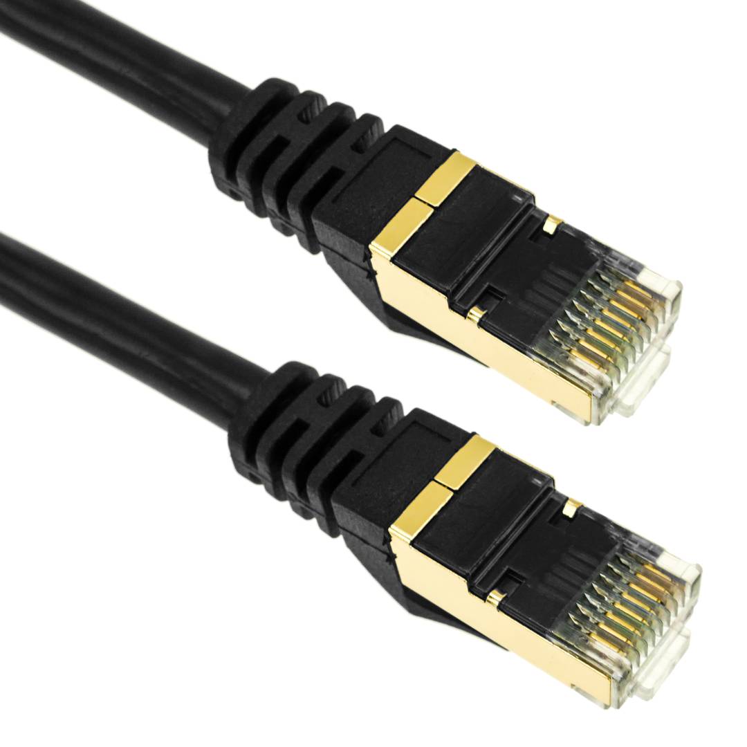 Cable de red ethernet Cat. 7 SFTP de 1 m de color negro