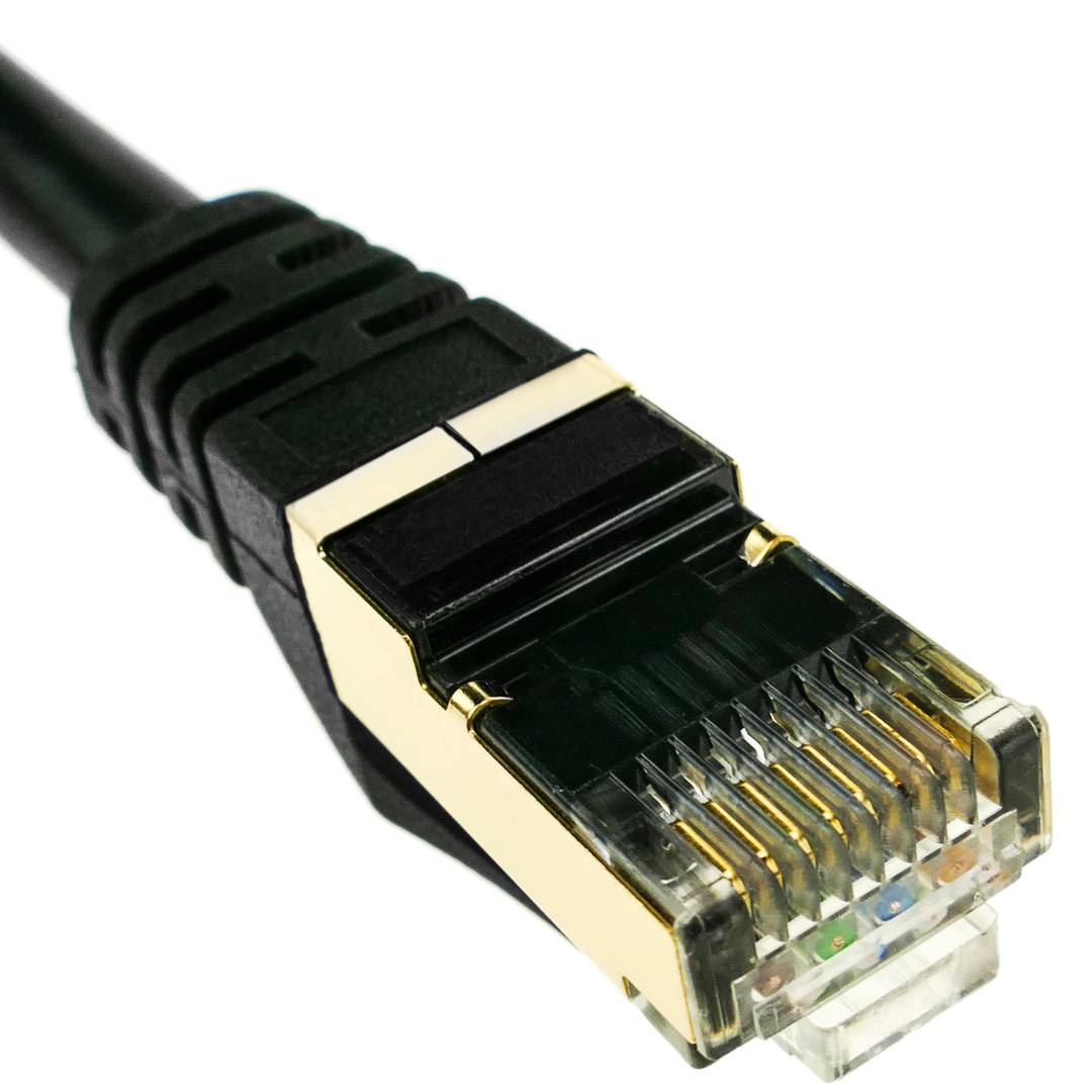 Cable de red ethernet Cat. 7 SFTP de 1 m de color negro