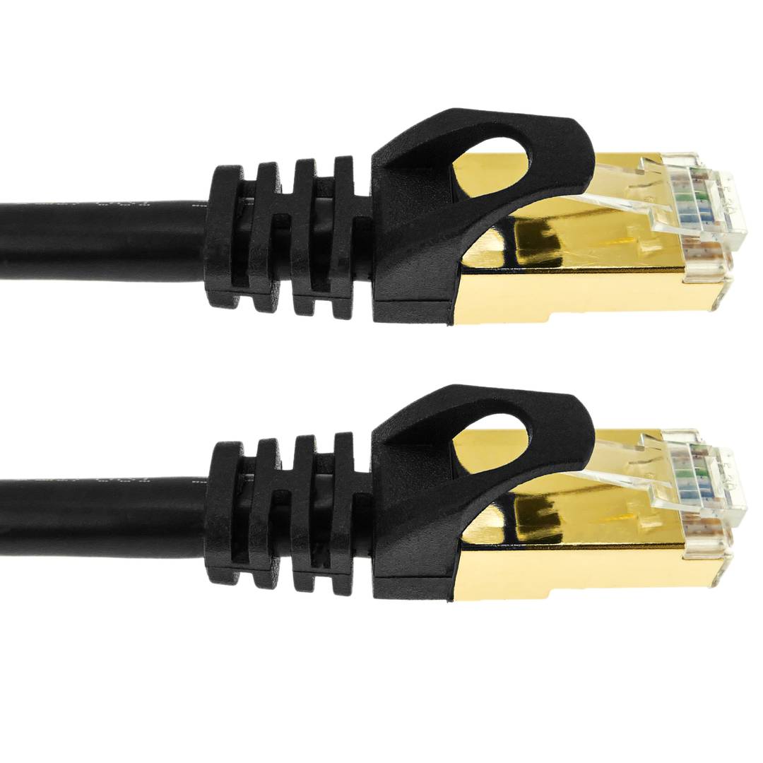 Cable de red ethernet Cat. 7 SFTP de 1 m de color negro