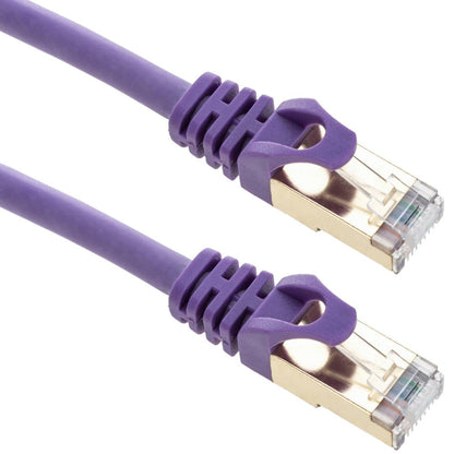 Cable de red ethernet Cat. 8 SFTP de 0,5 m de color violeta