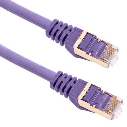 Cable de red ethernet Cat. 8 SFTP de 0,5 m de color violeta