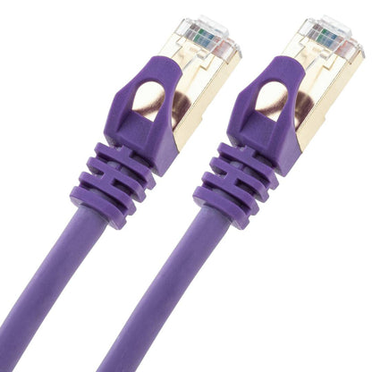 Cable de red ethernet Cat. 8 SFTP de 0,5 m de color violeta