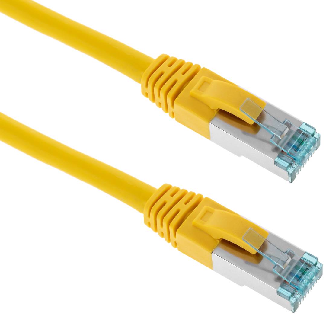 Cable de red ethernet Cat. 7 FTP de 1 m de color amarillo