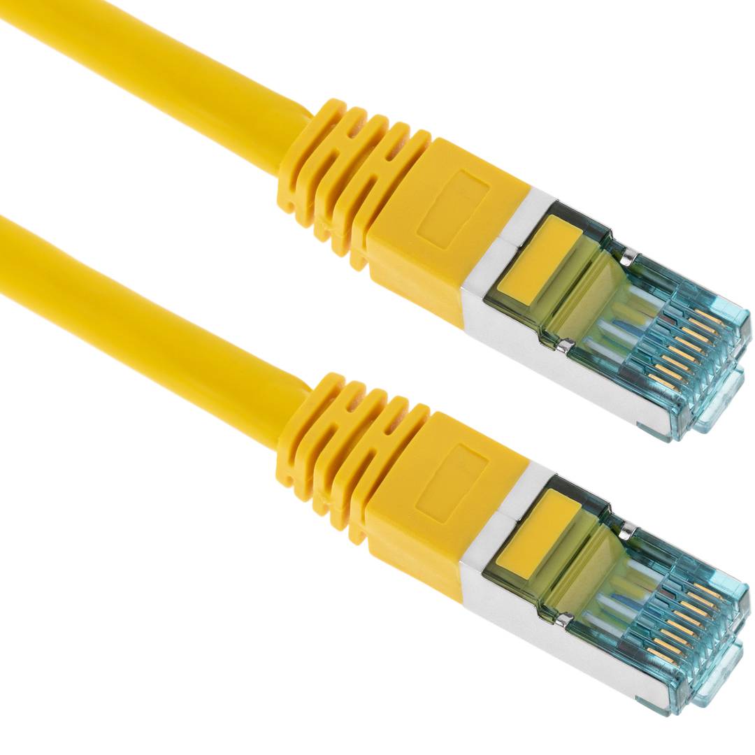 Cable de red ethernet Cat. 7 FTP de 1 m de color amarillo