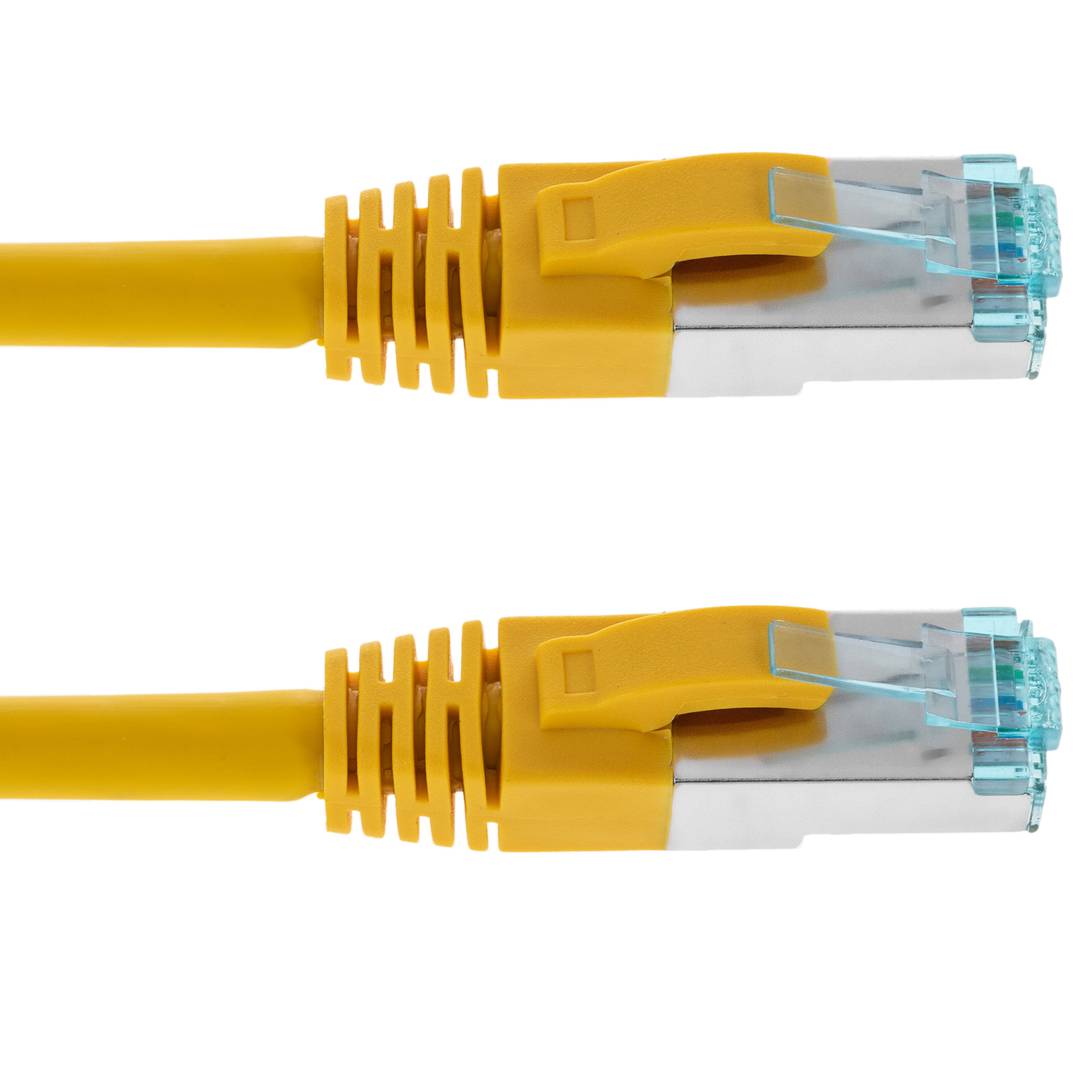 Cable de red ethernet Cat. 7 FTP de 1 m de color amarillo