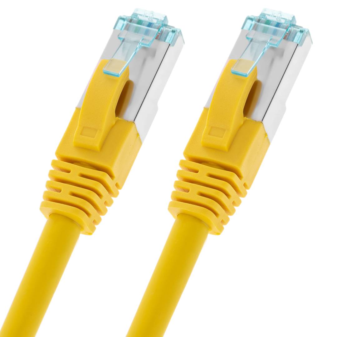 Cable de red ethernet Cat. 7 FTP de 1 m de color amarillo