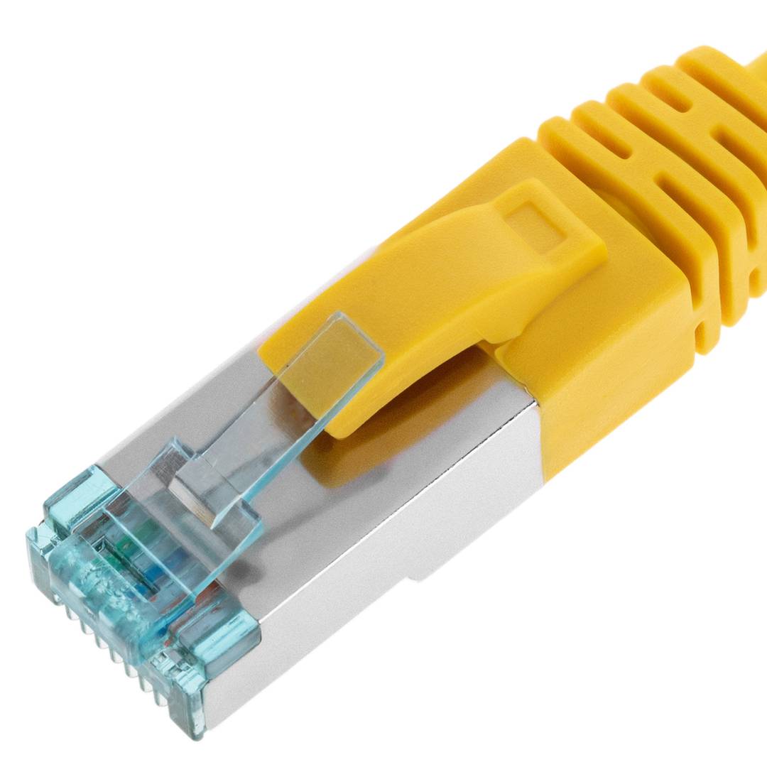 Cable de red ethernet Cat. 7 FTP de 1 m de color amarillo