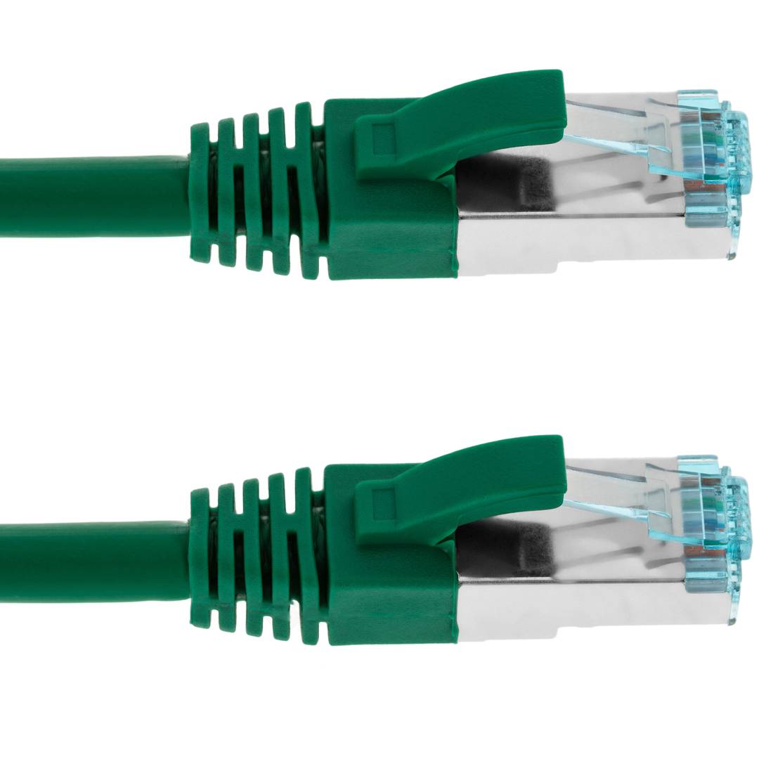 Cable de red ethernet Cat. 7 FTP de 0,25 m de color verde