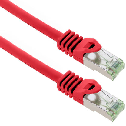 Cable de red ethernet Cat. 8.1 S/FTP de 0.5 m de color rojo