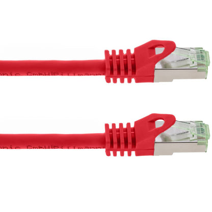 Cable de red ethernet Cat. 8.1 S/FTP de 0.5 m de color rojo