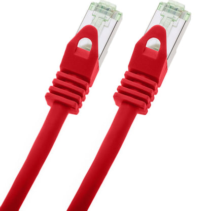 Cable de red ethernet Cat. 8.1 S/FTP de 0.5 m de color rojo