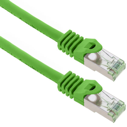 Cable de red ethernet Cat. 8.1 S/FTP de 0.5 m de color verde