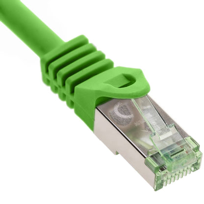 Cable de red ethernet Cat. 8.1 S/FTP de 0.5 m de color verde