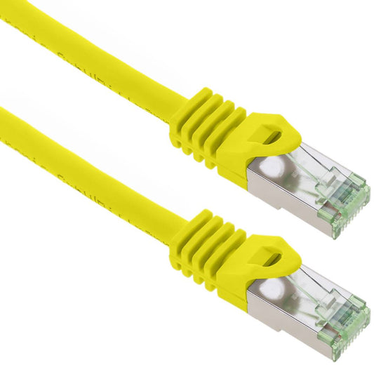 Cable de red ethernet Cat. 8.1 S/FTP de 1 m de color amarillo