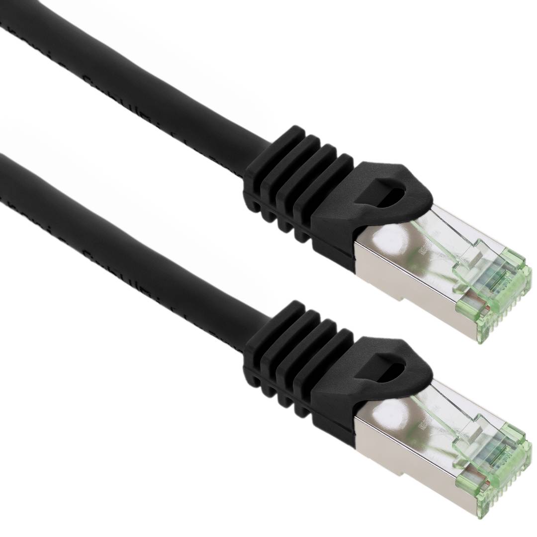 Cable de red ethernet Cat. 8.1 S/FTP de 0.5 m de color negro